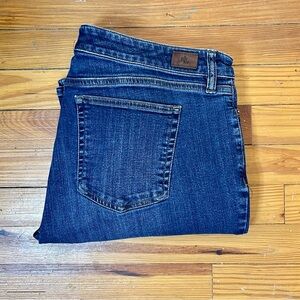 Ralph Lauren Modern Curvy Straight Classic Women's Dark Blue Jeans Size 16